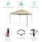 Best Choice Products 10x10ft Easy Setup Pop Up Canopy w/ 1-Button Setup, Wheeled Case, 4 Weight Bags